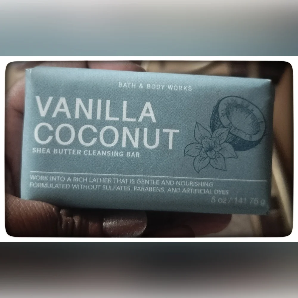 Bath & Body Works True Blue Spa Shower Creams & Vanilla Coconut Bar Soap Set NEW - Picture 4 of 5